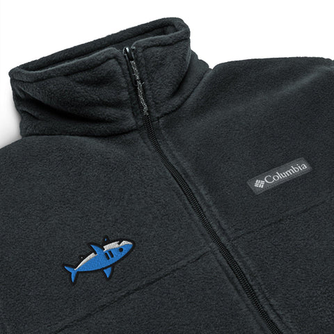 Flipped Shark Unisex Columbia fleece jacket - BraveGuard