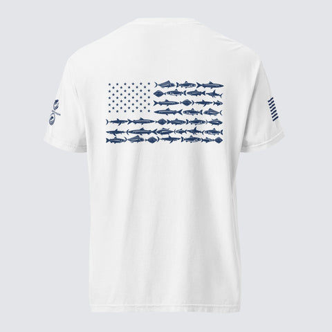 American Fish Flag Cotton Tee