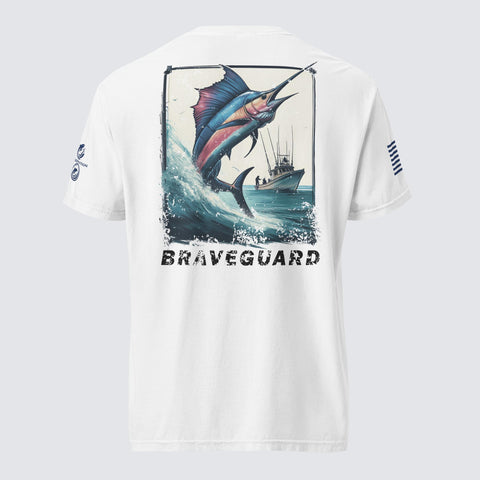 Patriotic Swordfish Front Cotton Tee