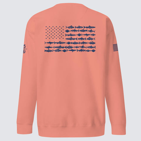 American Fish Flag Sweatshirt