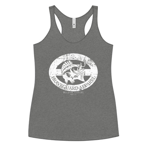 White Worn Grouper Tank Top - BraveGuard