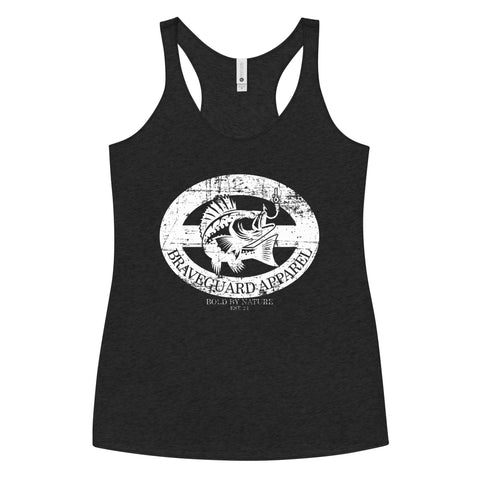 White Worn Grouper Tank Top - BraveGuard